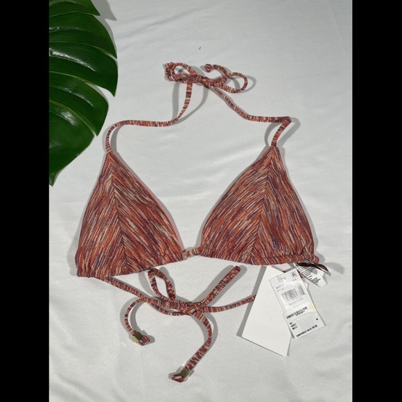NWT Becca [ Medium ] Sundance‎ Metallic Sliding Triangle Bikini Top - Picture 3 of 11